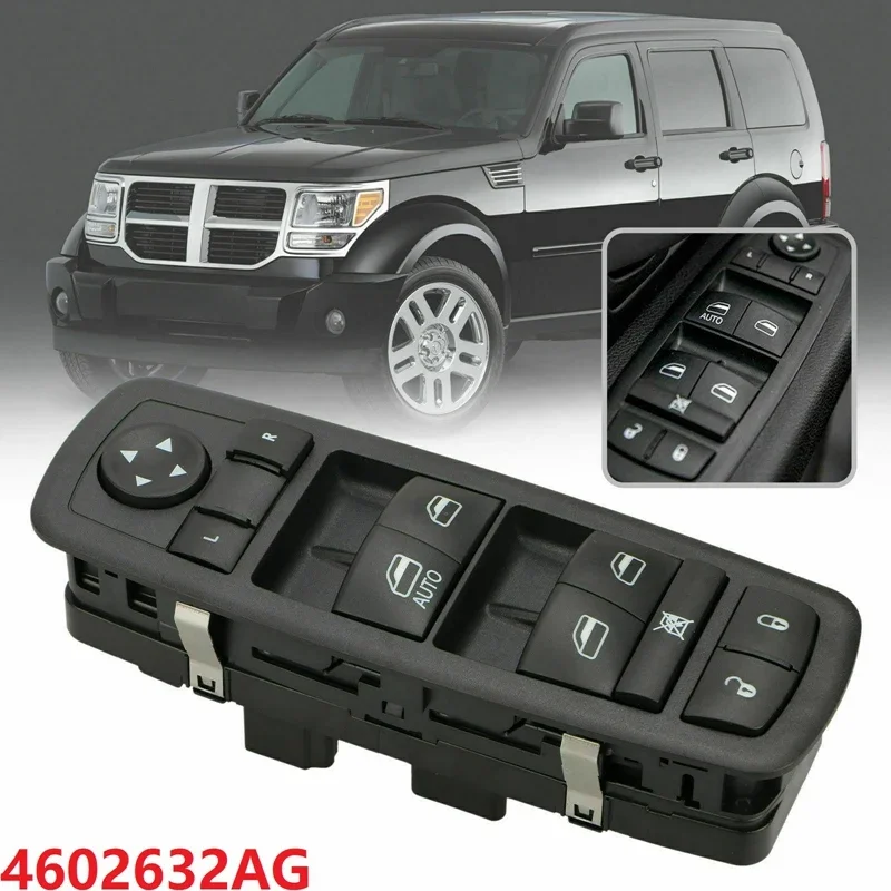 

New-Master Power Window Switch Front Driver Side 8 PINS+13 PINS For 2008-2012 Dodge Nitro Journey Jeep Liberty 4602632AG