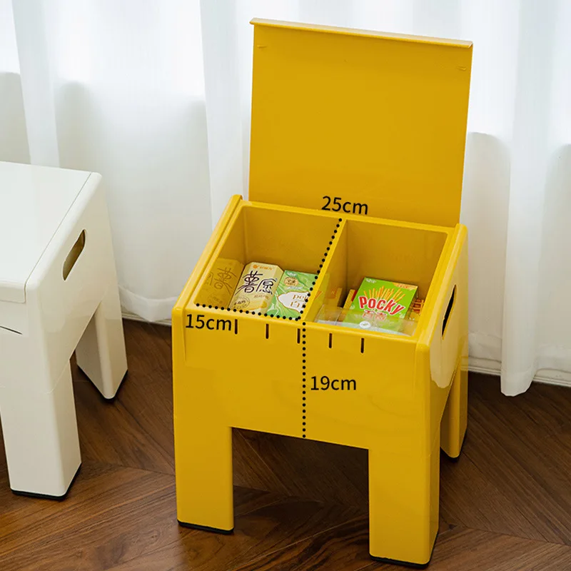 مقعد تخزين حديث وبسيط غير قابل للانزلاق، مقعد منخفض للتخزين متعدد الوظائف ذو سعة كبيرة #5