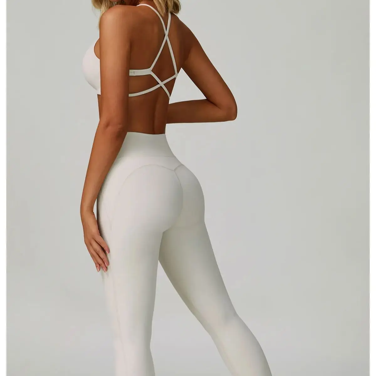 

2Piece Sexy Yoga Set Women Gym Sportswear Quick-Dry Athletic Set Running Push Up Workout Fitness Bra Crop Top Sport Leggings Set