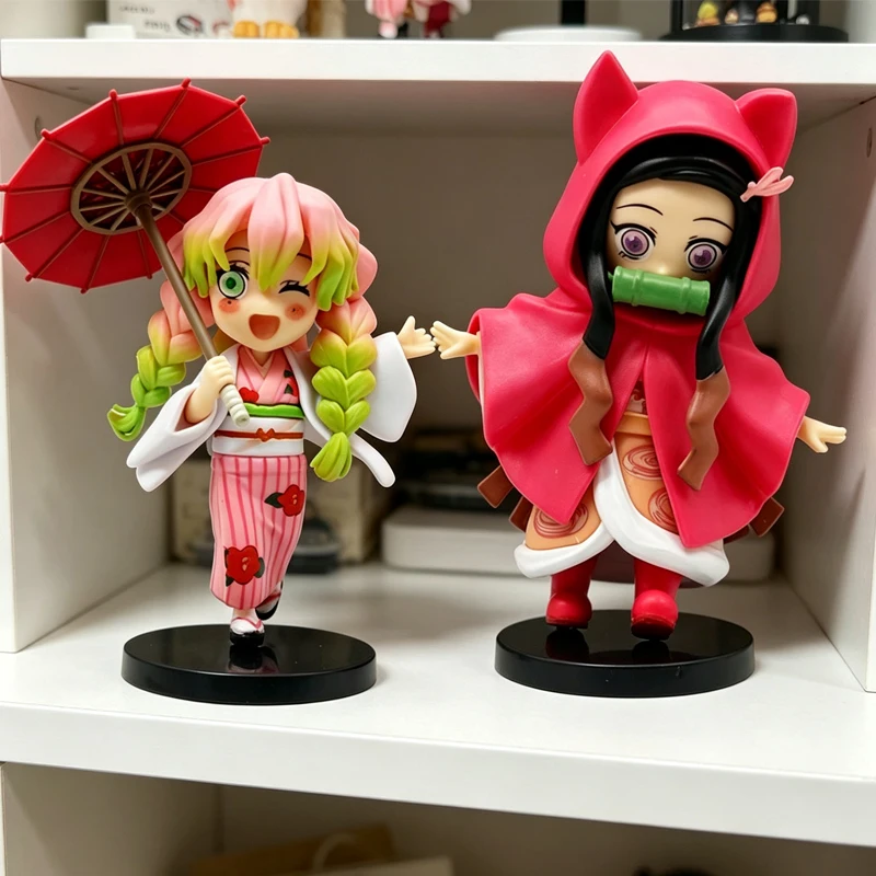 

Demon Slayer I LOVE RAINNY DAY Serie Cute Tanjiro Kamado/Nezuko Kamado/Zenitsu Agatsuma Figures Blind Box Doll Action Model Toys