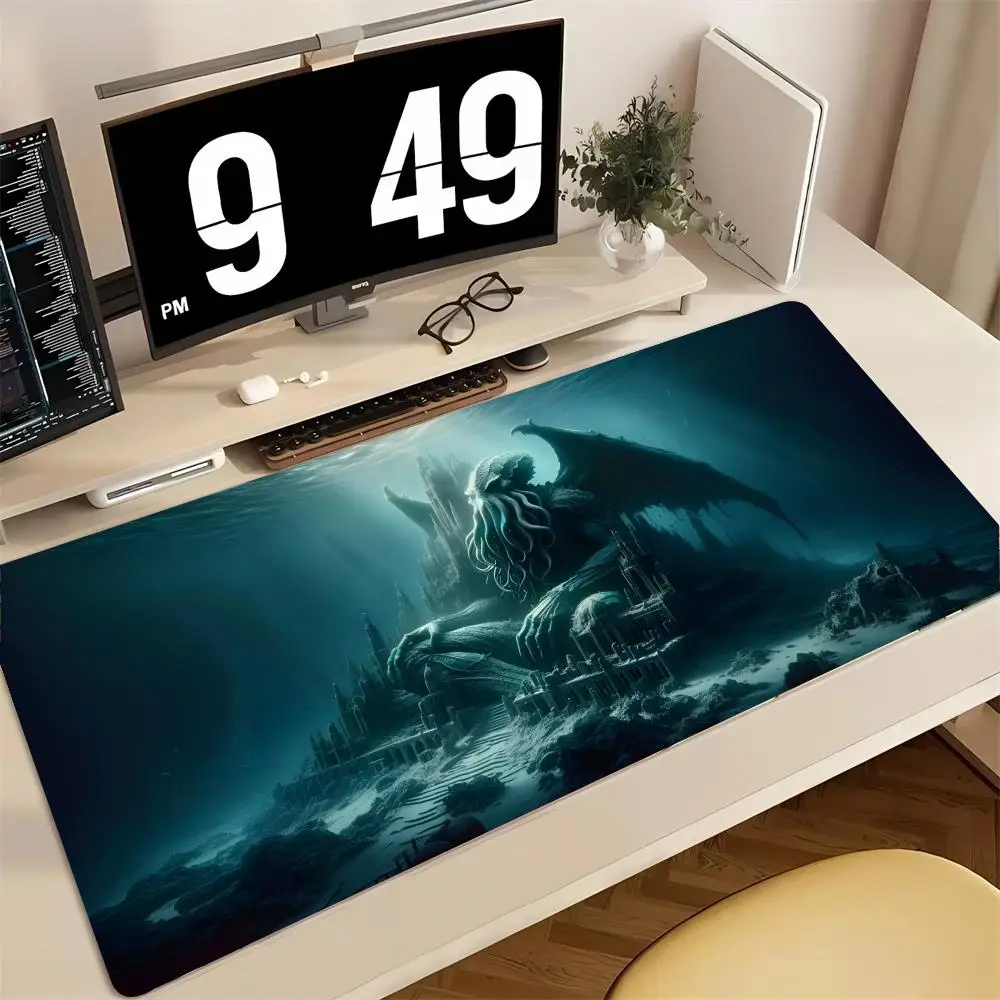 Cosmic Horror Cthulhu Mythos Mouse Pad Mousepad Large Gaming Mouse Pad LockEdge Thickened Computer Keyboard Table Desk Mat