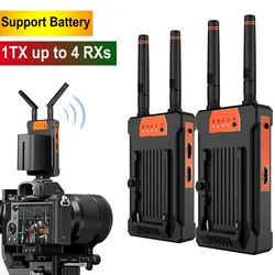 200m Wireless HDMI Extender Video Transmitter Receiver for YoloBox Pro PS4 PC Camera Live Streaming To TV Monitor Suport Battery