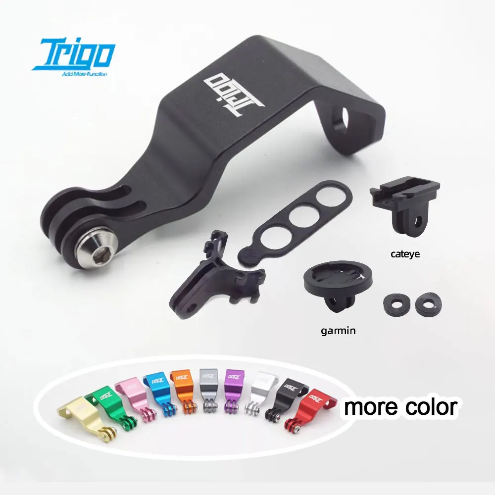 

TRIGO Headlight Front Flashlight Mount Sport Camera Holder Bracket Mount for Brompton Folding Bike Fit Cateye Gopro Gaciron