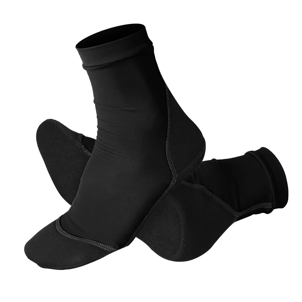 Chaussettes à ailerons en néoprène pour sable, plage, volley-ball, football, dessus fin en Polyester, semelles en néoprène de 1.5mm, chaussures d'eau de Protection solaire