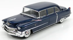 GLM 1:18 For Cadillac Fleetwood 75 Blue Wood Limousine Model Classic Collectible Gift