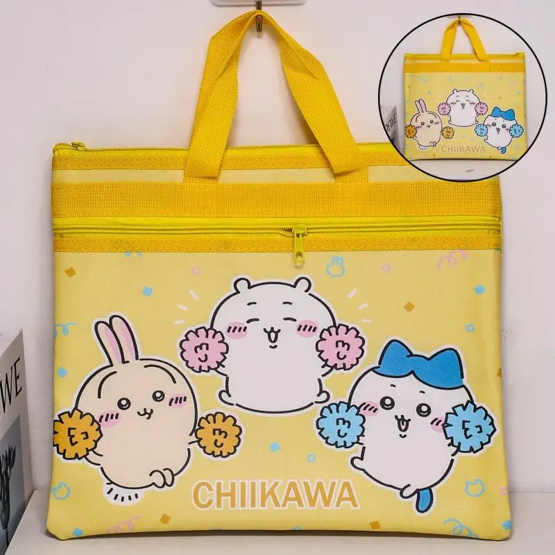 Chiikawa Handbag Large Size Notebook Portable Laptop Bag Student Office Examination Paper Cramming Storage Document Folder