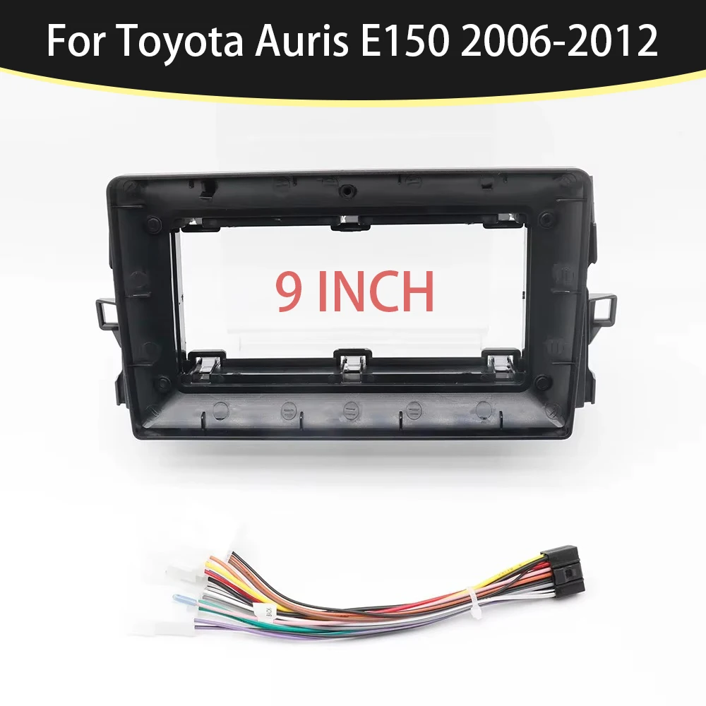 

9-дюймовый автомобильный каркасный адаптер, приборная панель Canbus Box, декодер Android, аудиосистема приборной панели, комплект панели для Toyota Auris E150 2006-2012
