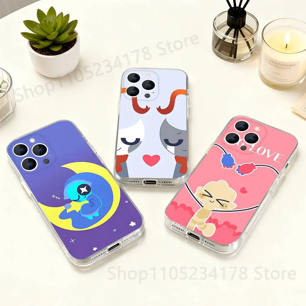 

Phone Case For iPhone 17,16,15,14,13,12,11 Pro,Max,Plus,X,XS,XR,SE4,E Mini D-Dandys W-Worlds CUTET ransparent Soft Cover