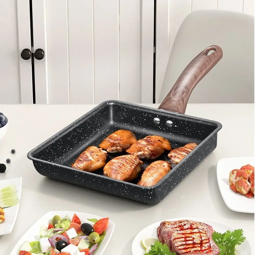 Non-Stick Egg Pan Skillet Japanese style Thickened Tamagoyaki Omelet Pan Cookware Square Breakfast Griddle Pan Household