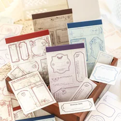 30pcs/lot Memo Pads Material Paper Osborne Manor Junk Journal Scrapbooking paper Cards Background Decoration Paper stationery