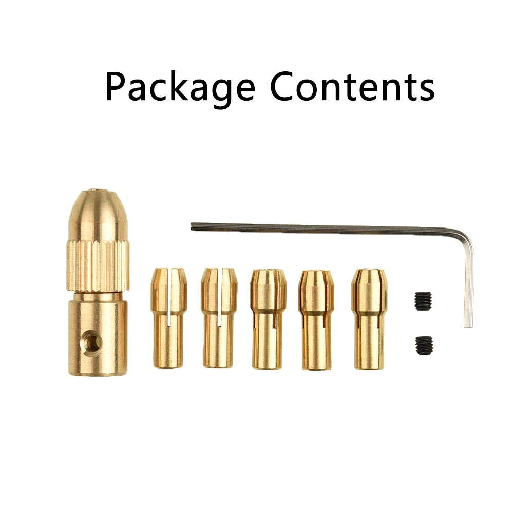 8Pcs Electric Drill Bit Kit With Wrench For Electric Drill Mini Tools ABS Board Aluminum Sheet Paperboard Drilling Tool Parts