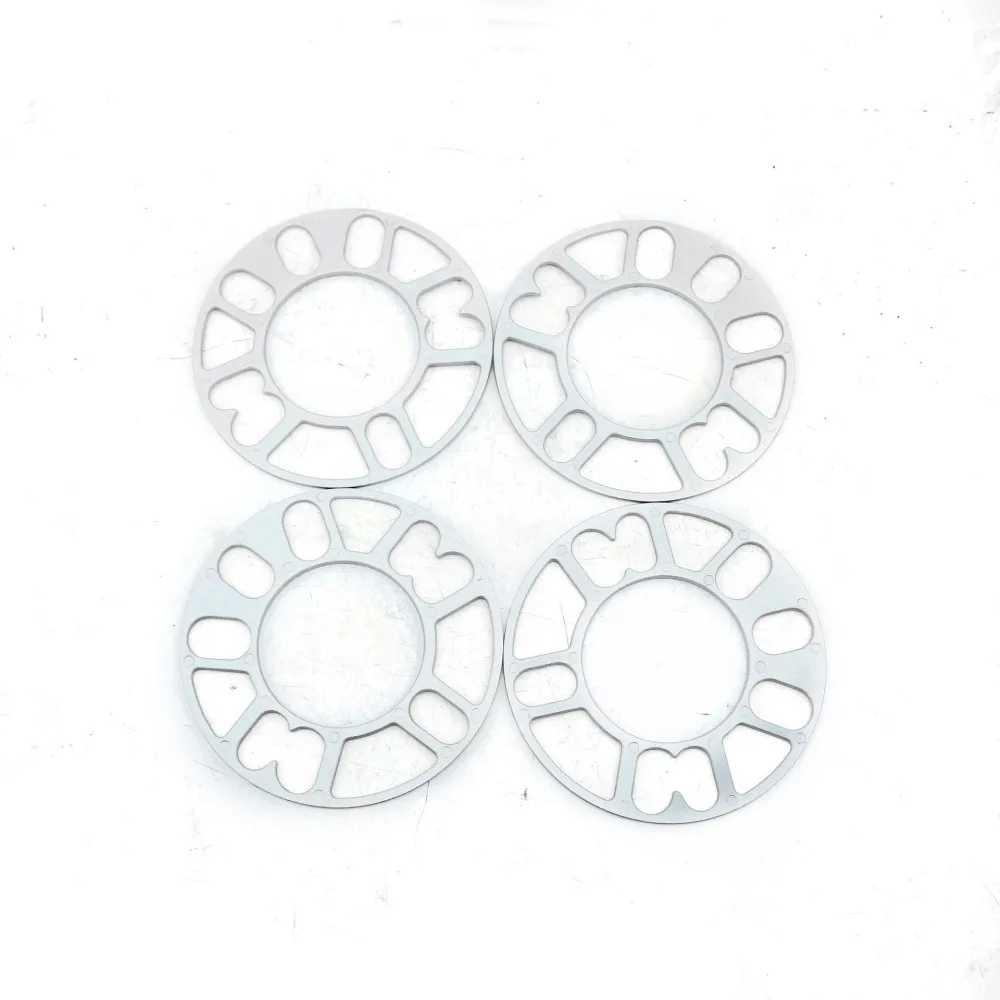 4Pcs Car Wheel Spacers Aluminum Wheel Spacers Shims Plate For 4 Lug 5 Lug 4x100 4x114.3 5x105 5x108 5x112 5x115 5x114.3 5x120