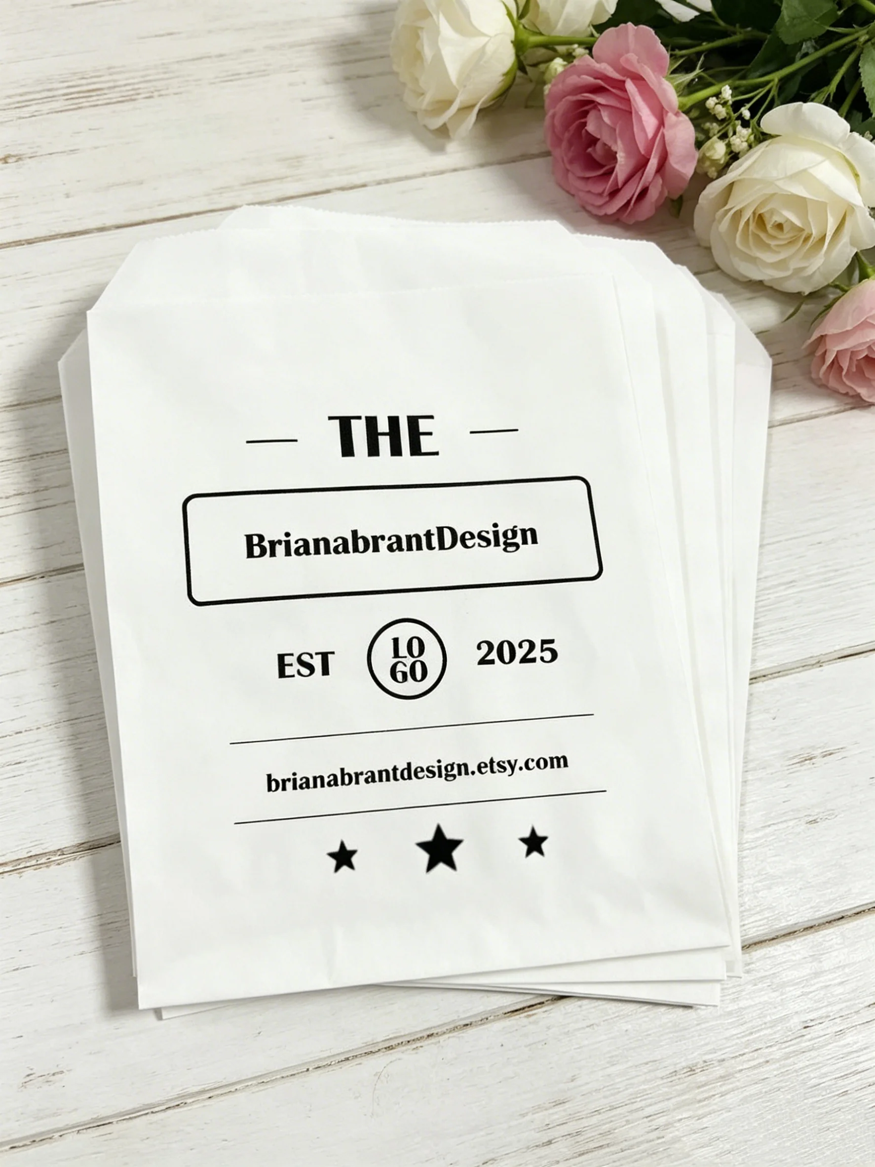 

Custom Business Logo Treat Bags Personalized Corporate Branding Cookie Bags Client Colleague Office Gift Packaging Bags