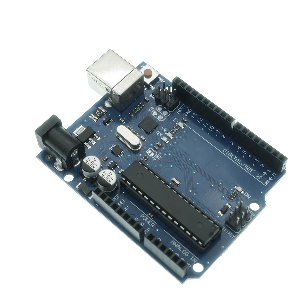 high quality One set UNO R3 Official Box ATMEGA16U2+MEGA328P Chip For Arduino UNO R3 Development board + USB CABLE
