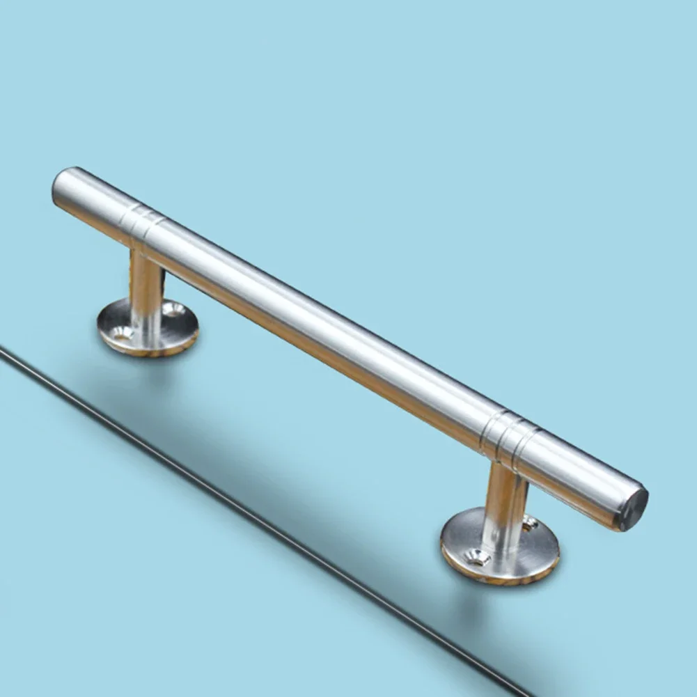 Rustproof Double Iron Door Handle Stainless Steel Simple and Adjustable Easy Installation Complements Door Types