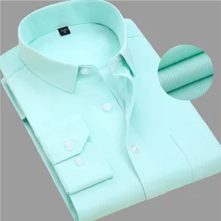 Men's Dress Shirt Designer Fashion Casual Long Sleeve Male Business Formal Shirt Slim Fit Camisa Social Masculina Clothing