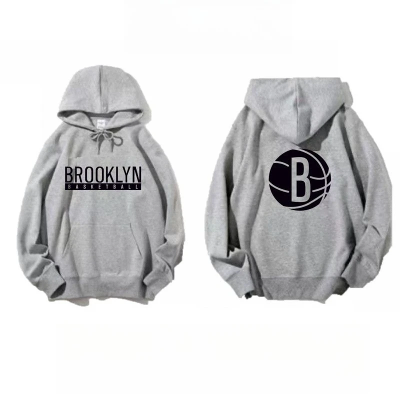 سترة كرة السلة الرياضية للرجال والنساء، بلوفر بقلنسوة، سترة الخريف والشتاء، ملابس غير رسمية فضفاضة