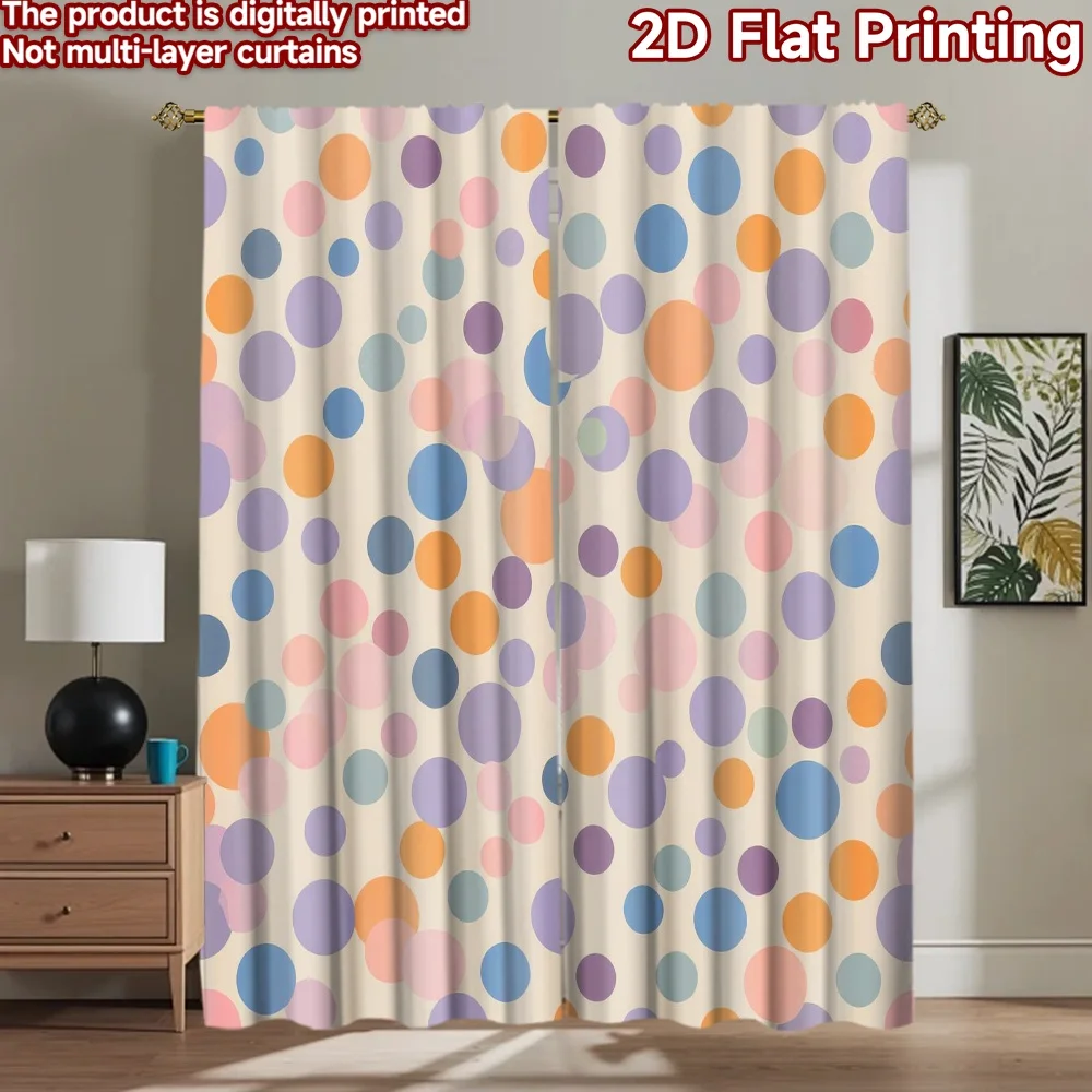 

1pc 2D flat Photography Backdrop Photography Backdrop Colorful Polka Dots 100% Polyester Festive Holiday Perfect for Suitable