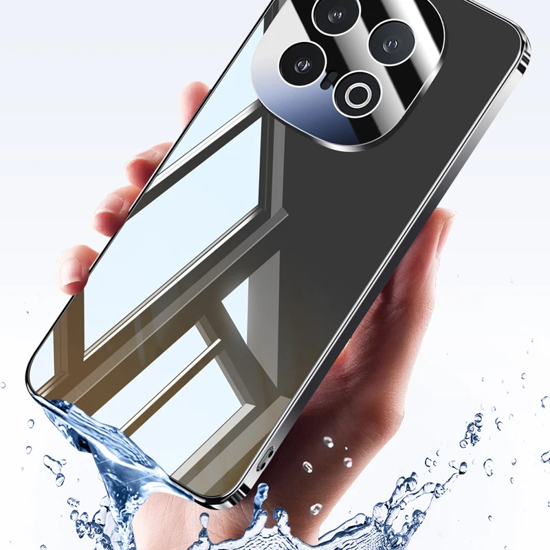 For VIVO IQOO 13 Anti-Fingerprint Anti-Drop Washable Ice Crystal 360° Ring Airbag Lens All-Inclusive Phone Case