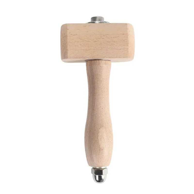 BMBY-2X Wooden Mallet Leathercraft Carving Hammer Sew Leather Tool Kit (Wooden)