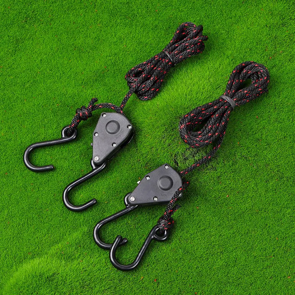 Tent Accessories Awning Wind Rope Lights Lifting Adjustable Rope Fastener Fixed Buckle Pulley Tensioner Ratchet Hangers