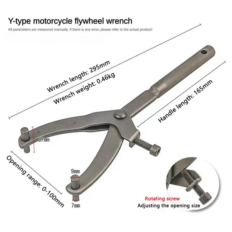 2024 Galvanize Y-Type Flywheel Wrench Variator Clutch Remove Holder Repair Tool Motorcycle Moped Scooter Fixing Clip