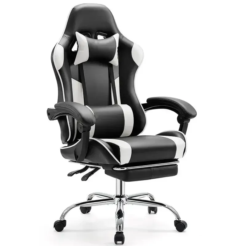 Gaming Office High Back Computer Chair Leather Desk Chair Racing Executive Ergonomic Adjustable Swivel Task Chair