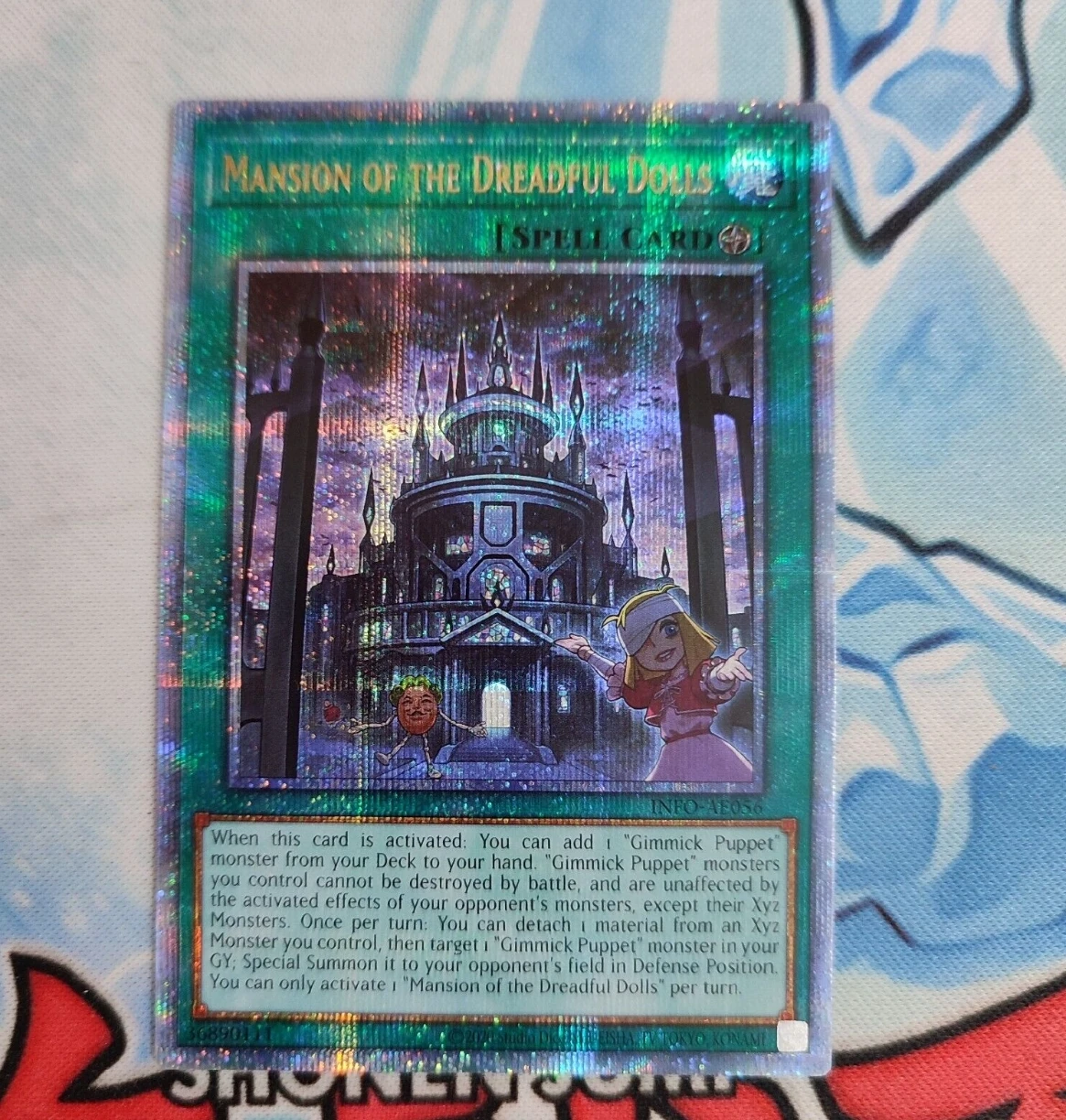 Yugioh KONAMI Duel Monsters INFO-AE056 Mansión de los sueños Muñecas Cuarto del siglo Secreto Colección Asiática Inglés Tarjeta de menta