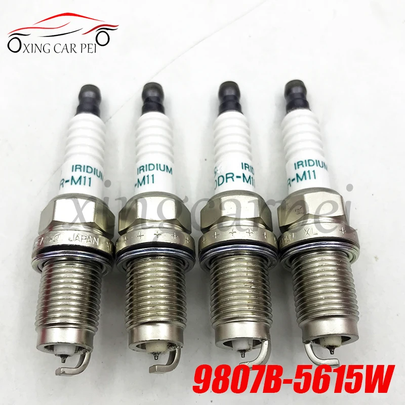 Высокое качество 4 шт. 9807B-5615W SKJ20DRM11 iRIDIUM свечи зажигания для Honda Accord CRV Acura RL TSX SKJ20DR-M11 9807B 5615W