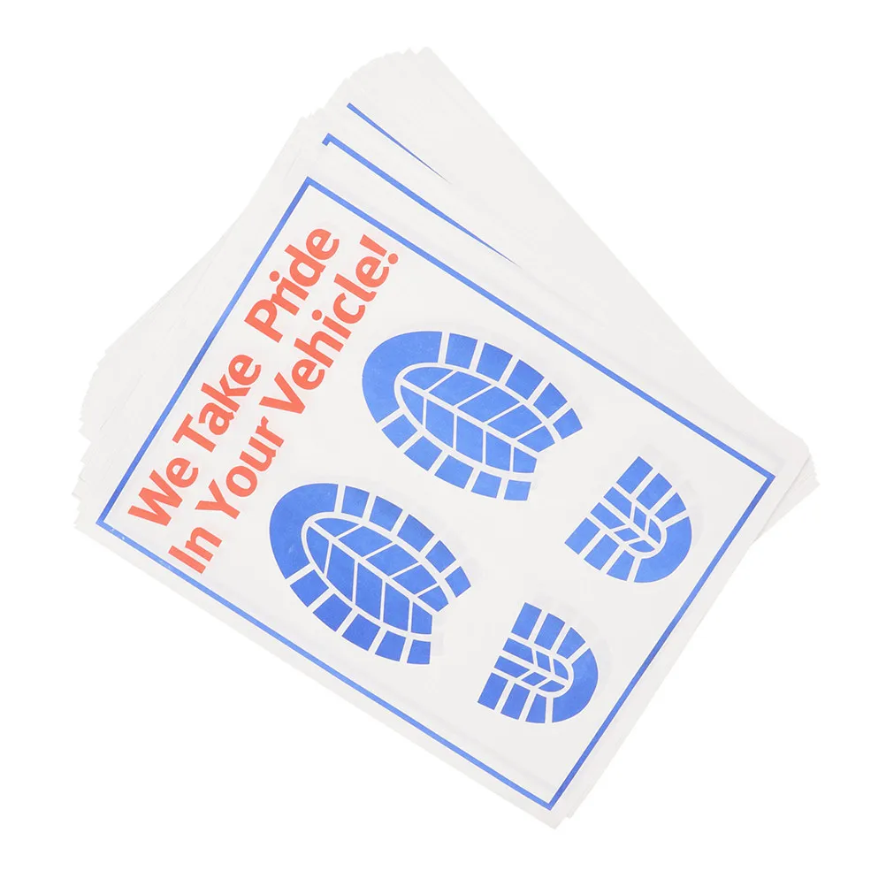 

25Pcs Disposable Car Floor Mat Paper Protective Floor Mats for Cars Details Clean Non Slip Auto Interior Protection Strong Kraft