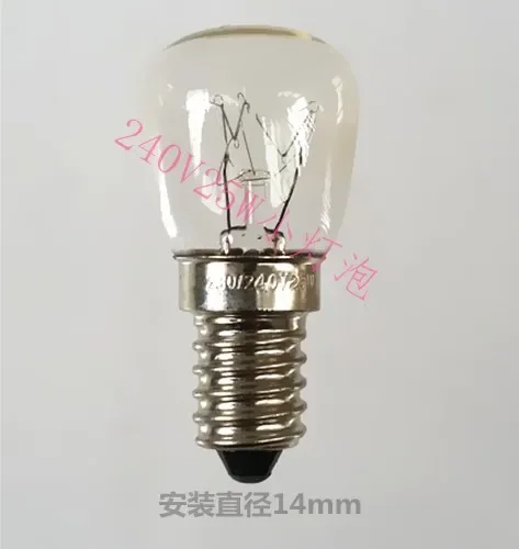 Oven lamp bulb disinfection cabinet lighting  220/240V25W screw  incandescent  heat resistant bubble 2025-02