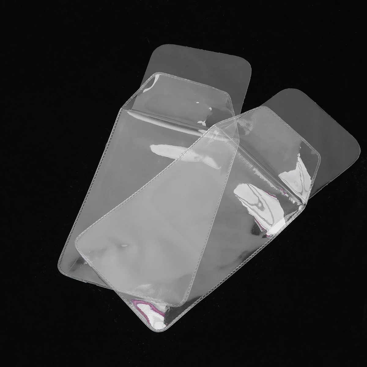 

8Pcs PVC Pen Protector Bags Waterproof for School Office Use Multi-Purpose Pencil Pouch Transparent