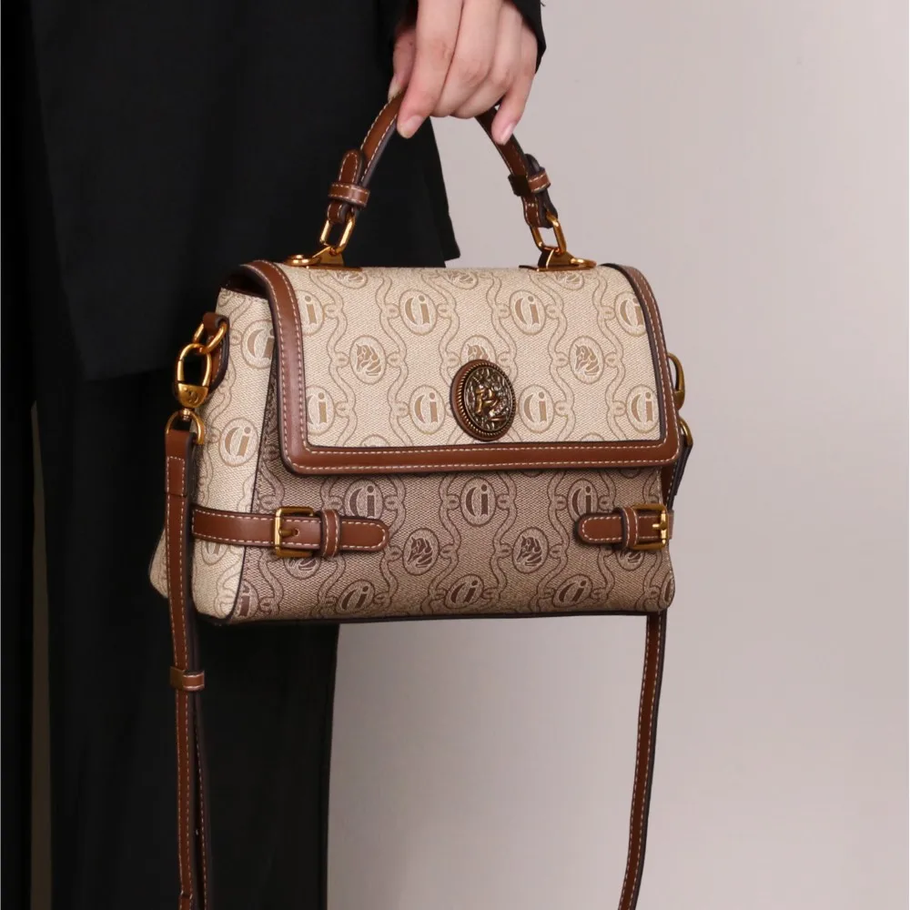 

Осень/зима 2022, модная легкая роскошная женская сумка с принтом в стиле ретро, большая вместительная сумка на плечо для мамы