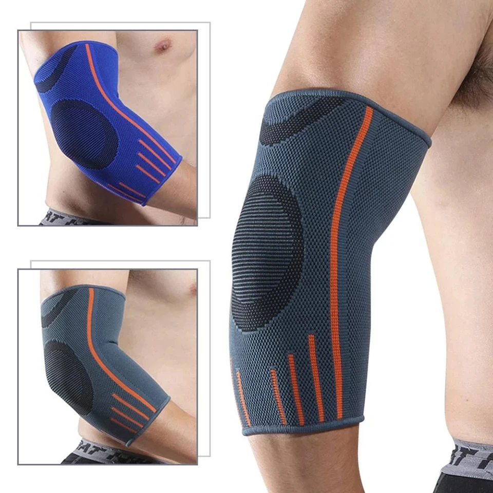 1PCS Knitted Elbow Support Compression Sleeve Volleyball Lengthen Elbow Outdoor Breathable Tennis Workouts Arm Protector