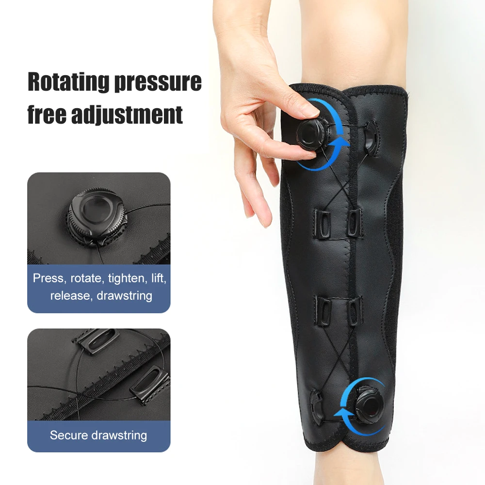 1PC Calf Brace for Torn Calf Muscle & Shin Splint Pain - Adjustable Neoprene Compression Support Wrap for Lower Leg Tibia Injury