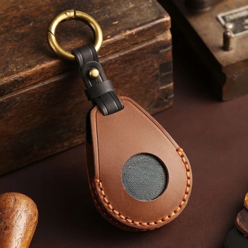 Genuine Leather Vintage Handmade Motorcycle Key Case Cover Shell Fob Holder for Harley-Davidson X48 Proximity Key Accessories