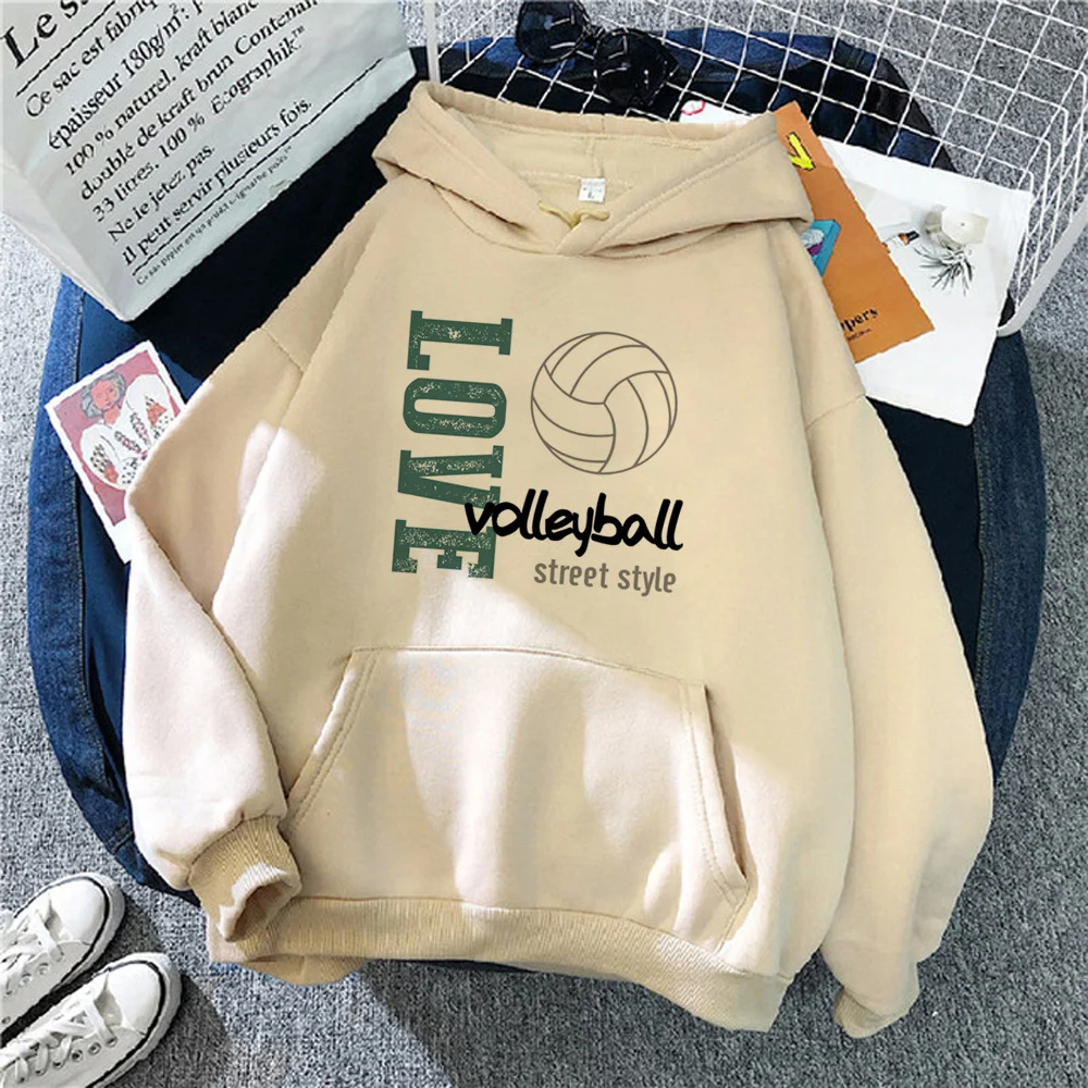 

Volleyball hoodies women sweat y2k anime y2k aesthetic Hood female Korean style Pullover