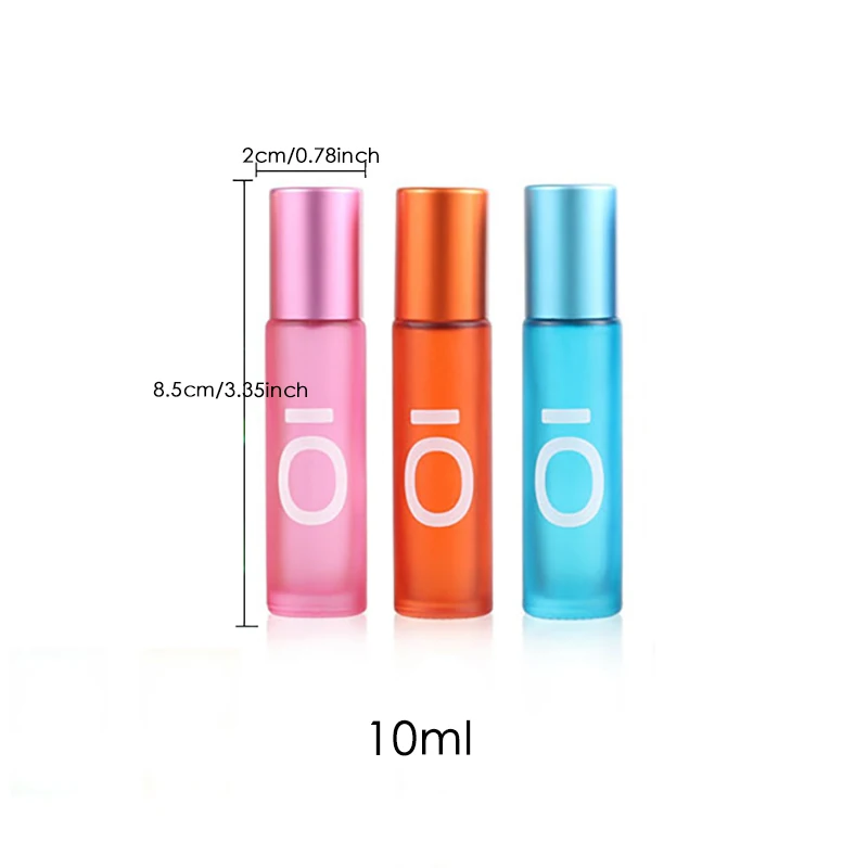 16 Stück 10ml Glas rolle auf Flasche leere ätherische Öl walze Flasche Reise probe Parfüm flasche Glas fläschchen für Aroma therapie öle