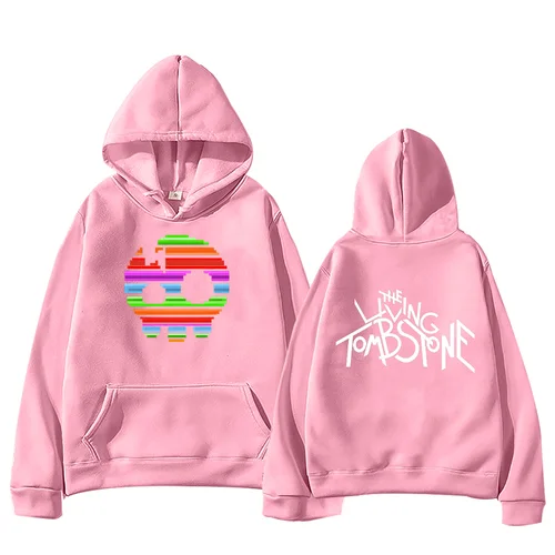 Imagen 2 del producto Sudadera con capucha The Living Tombstone Rainbow Skull The Living Tombstone Skull, sudaderas gráficas humorísticas, jerséis de manga larga Unisex