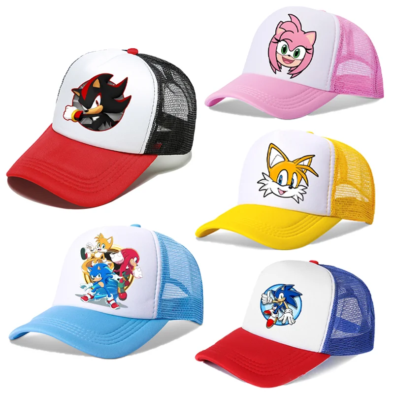 Sonics Baseball Cap Boys Adjustable Hat Amy Rose Men Women Accessories Summer Sunshade Caps Decoration Hip Hop Truck Driver Hats