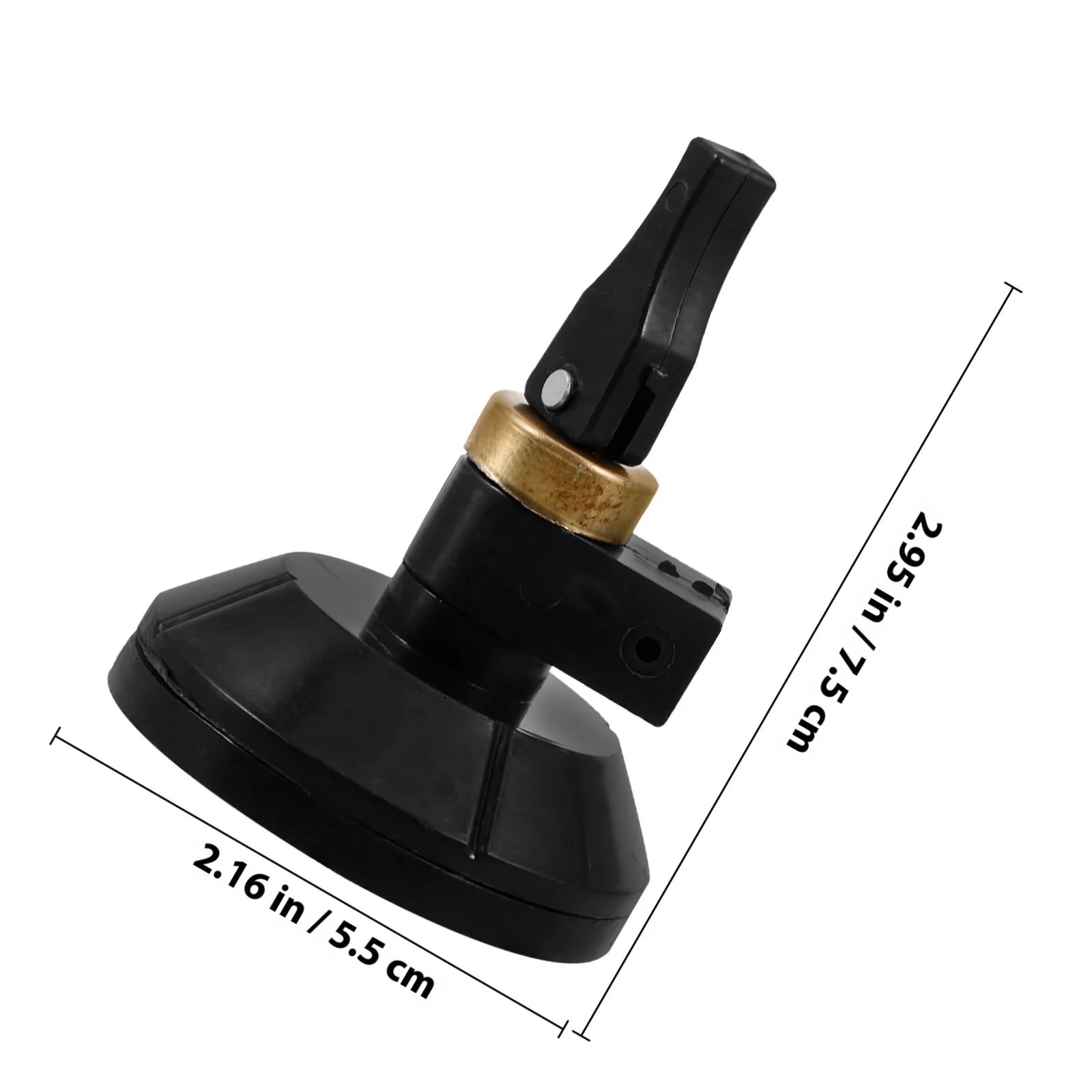 كوب شفط لقطع الزجاج الفعال، قبضة آمنة، تصميم خفيف الوزن، مادة معدنية، أداة دائرة النافذة، كوب شفط لقطع الزجاج #2