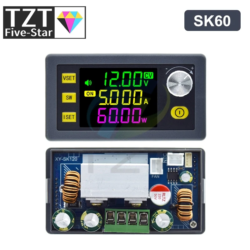 SK60 SK60S DC 6-36V 60W 5A Convertitore Buck Boost Modulo di alimentazione regolabile CNC Modulo di carica solare corrente a tensione costante
