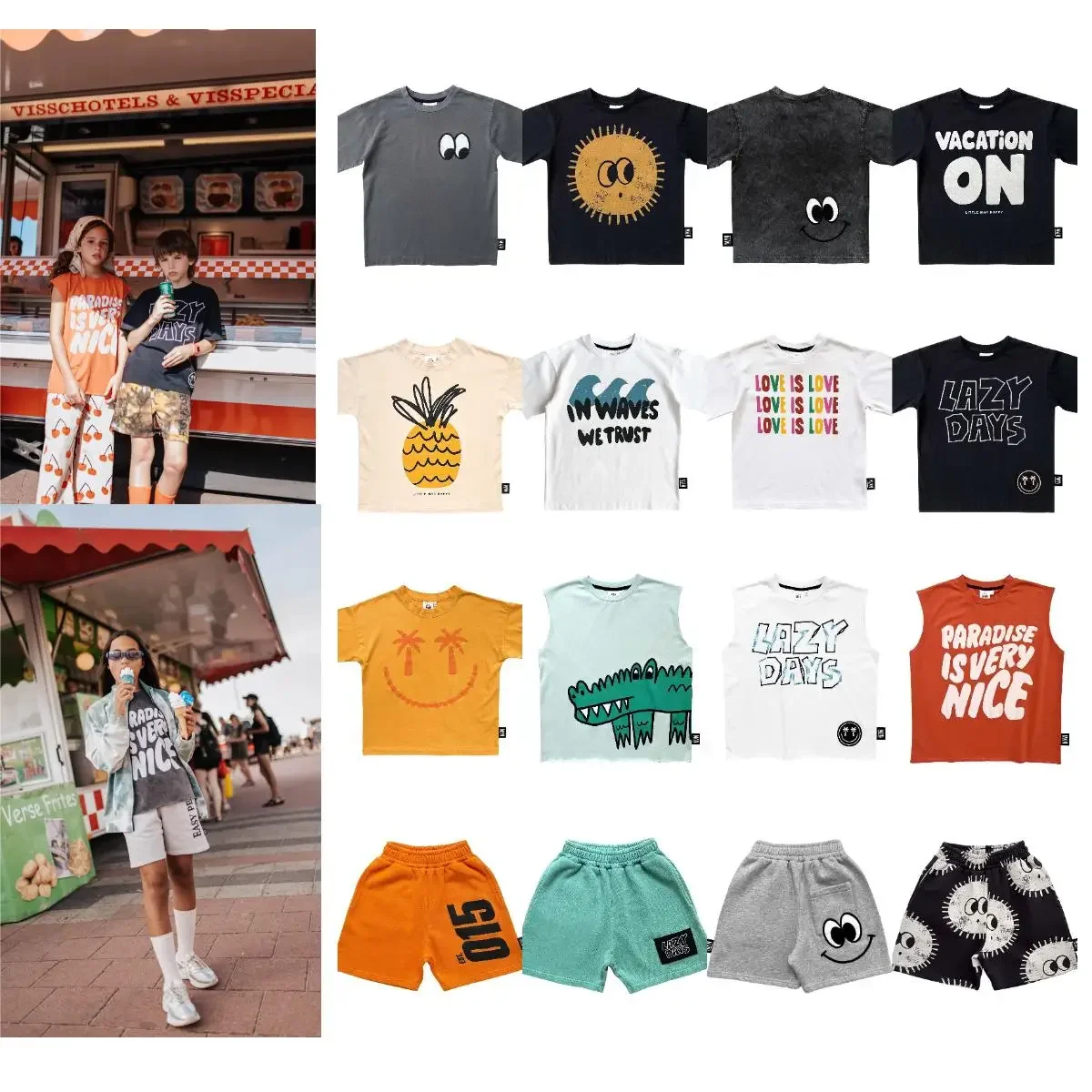 

2024 Children's LMH Short sleeved Shorts
