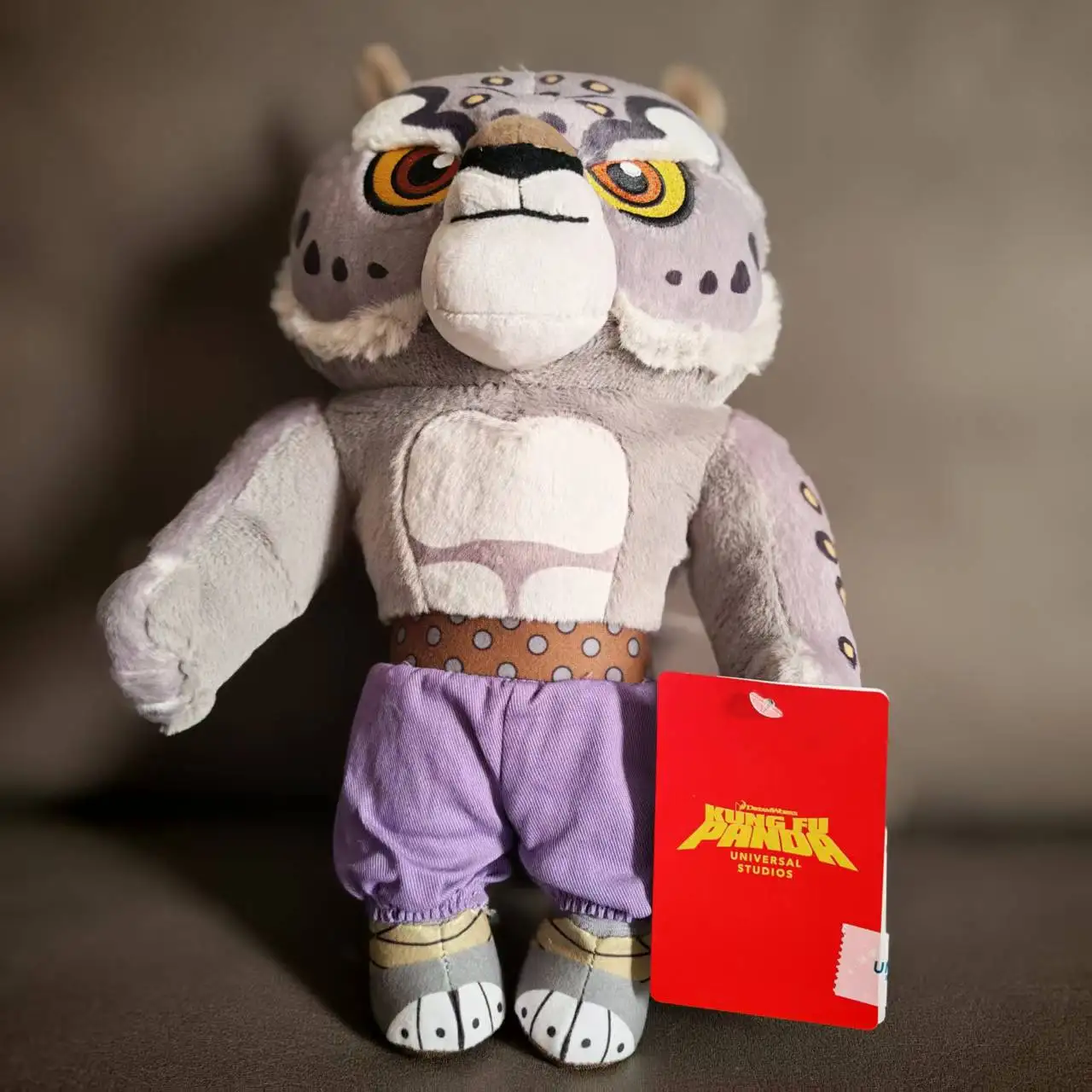 

Плюшевая игрушка Universal Studios Kung Fu Panda Тай Лунг (Снежный барс) - Официальный коллекционный сувенир из Пекинского курорта