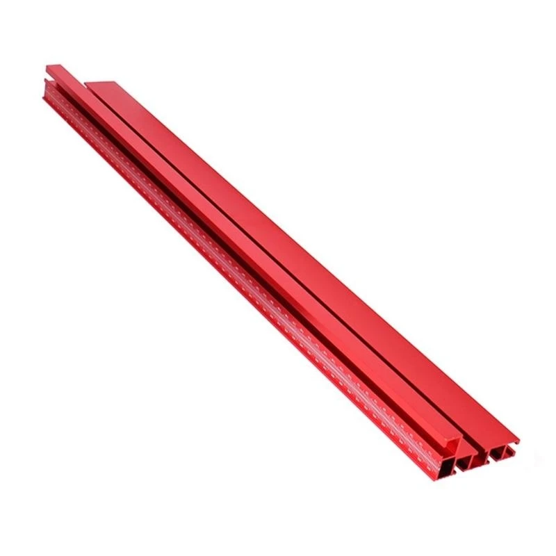 75 Type Aluminum Profile Fence Miter T-Track Bandsaw T-Slot Woodworking Backer Rail Tool with Scale for Router Table