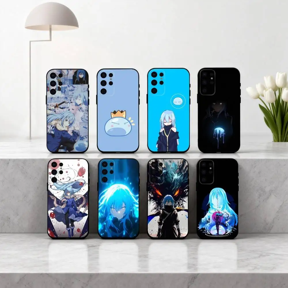 

R-Rimuru T-Tempest-T S-Slime Phone Case For Samsung S25,S24,S21,S22,S23,S30,Ultra,S20,Plus,Others Soft Black Case