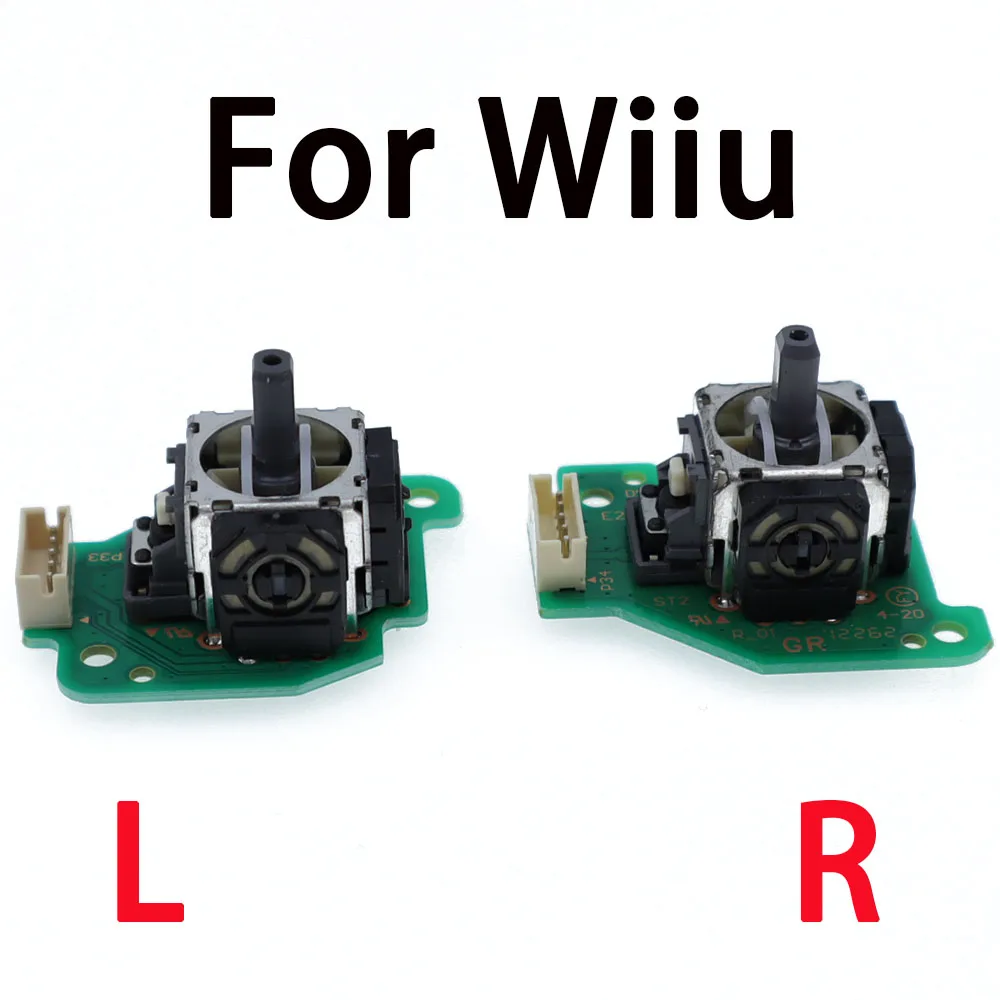 

1PCS new left right 3D Analog joystick with pcb board Joystick stick part for wii u wiiu gamepad L R 3D Anolog