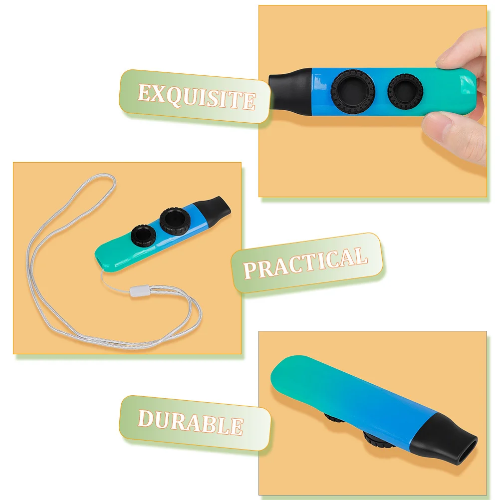 

1 set Kazoo Musical Instrument Lightweight Portable For Kids Adults Beginners Easy To Learn Guitar Ukulele Partner Kazoo