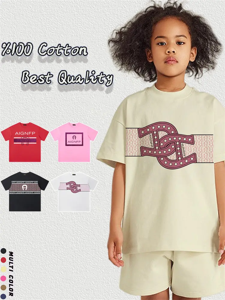 

Fashion Baby Girls Summer Clothes Short sleeve 2025 New Casual Wear Kids T-shirt Cotton Cute Letter Print Child Round neck Tops