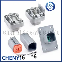 Conector impermeable automotriz de 6 pines enchufe de arnés de cables DT06-6S DT04-6P DT04-6P-L012 DT15-6P DT13-6P para la serie Deutsch DT